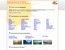 Tablet Screenshot of index-du-tourisme.com
